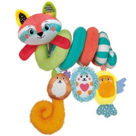 Jucarie de plus interactiva spirala cu animalute ce poate fi agatata de carucior sau patut